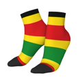 thumbnail image 1 of Adult Quarter Ankle Socks Rastafari Flag Cushion Ventilation Sports Socks, 1 of 7