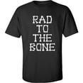 thumbnail image 1 of Adult "Rad to the Bone" Short Sleeve T-Shirt in Black, 1 of 1
