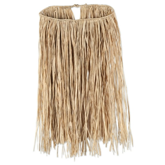 Adult Raffia Hula Skirt, 31"W x 28"L, (1/Pkg)