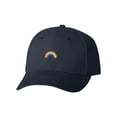 thumbnail image 1 of Adult Rainbow Embroidered Dad Hat Structured Cap, 1 of 1