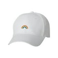 thumbnail image 1 of Adult Rainbow Embroidered Dad Hat Structured Cap, 1 of 1