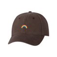 thumbnail image 1 of Adult Rainbow Embroidered Dad Hat Structured Cap, 1 of 1