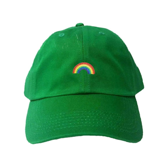 Adult Rainbow Embroidered Dad Hat