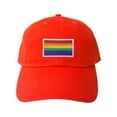 thumbnail image 1 of Adult Rainbow Gay & Lesbian Pride Flag Embroidered Dad Hat, 1 of 1