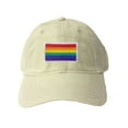 thumbnail image 1 of Adult Rainbow Gay & Lesbian Pride Flag Embroidered Deluxe Dad Hat, 1 of 1