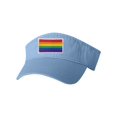 thumbnail image 1 of Adult Rainbow Gay & Lesbian Pride Flag Embroidered Visor Dad Hat, 1 of 1