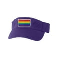 thumbnail image 1 of Adult Rainbow Gay & Lesbian Pride Flag Embroidered Visor Dad Hat, 1 of 1