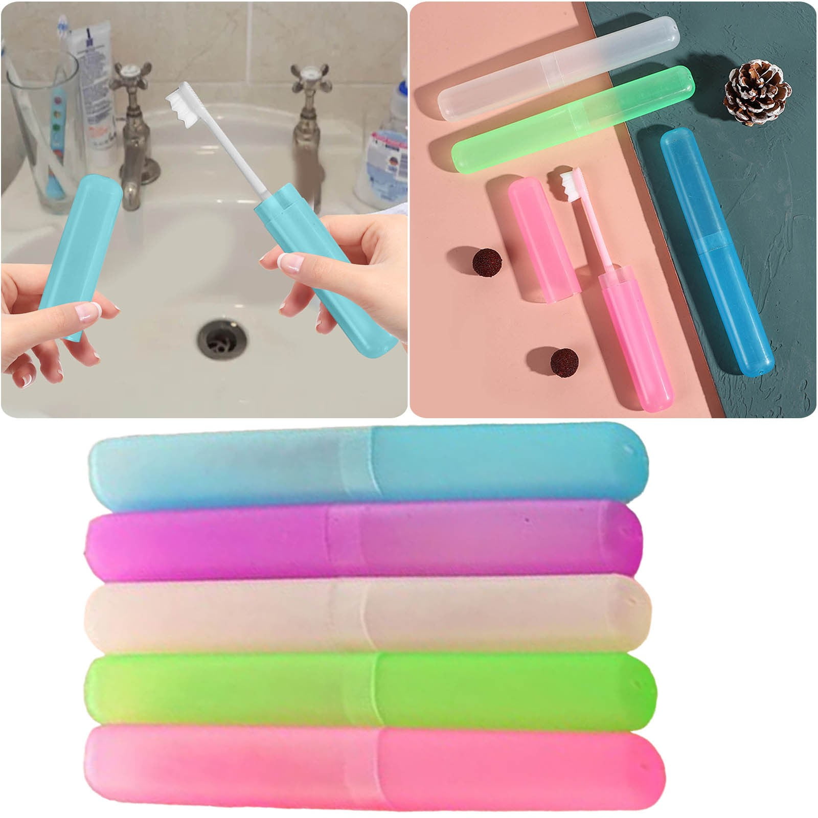 Adult Rainbow Portable Small Cute Travel Toothbrush for Kids 812 Boys