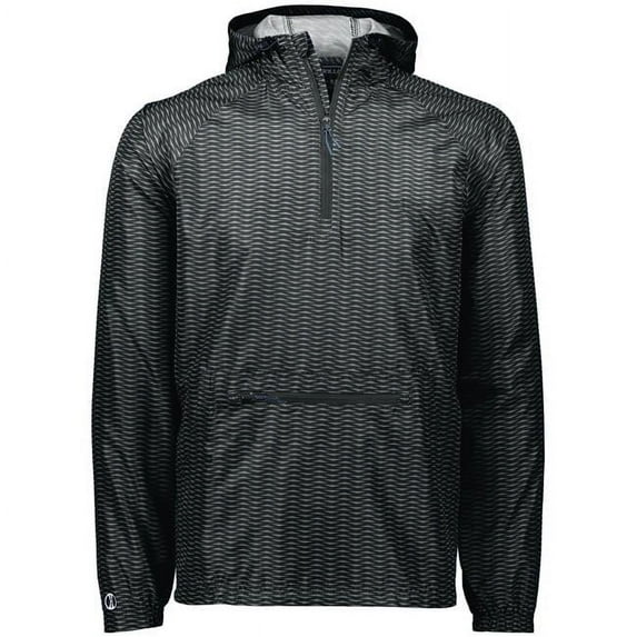 Adult Range Packable Pullover, Black - Extra Large
