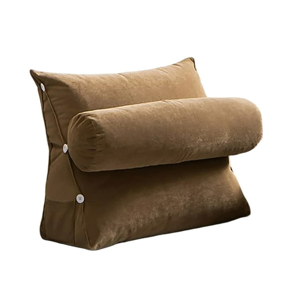 Adult Reading Pillow Bed Rest with Back Support, Large Wedge Backrest Cushion for Sitting Up in Bed, Detachable Washable Cover for Sofa Chair Watching TV Gaming Relaxing
