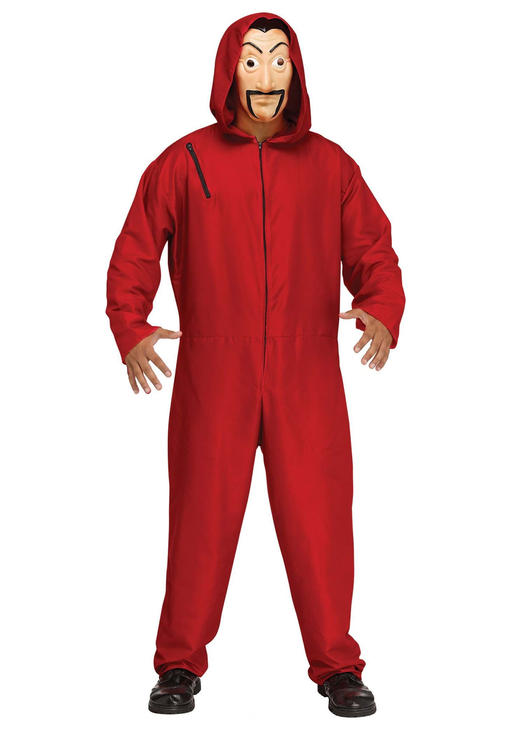 Adult Red Bank Robber Costume - Walmart.com