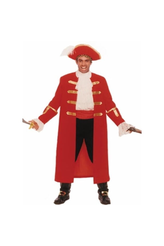 Adult Red Pirate Captain Costume