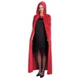 thumbnail image 1 of Adult Red Velveteen Cape, 1 of 2
