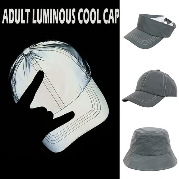 Adult Reflective Baseball Cap Luminous Design Sun Protection Fashion Hat