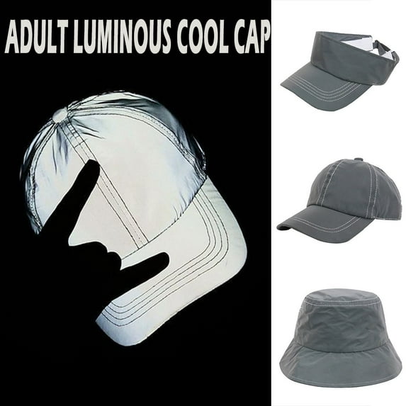 Adult Reflective Baseball Cap Luminous Design Sun Protection Fashion Hat