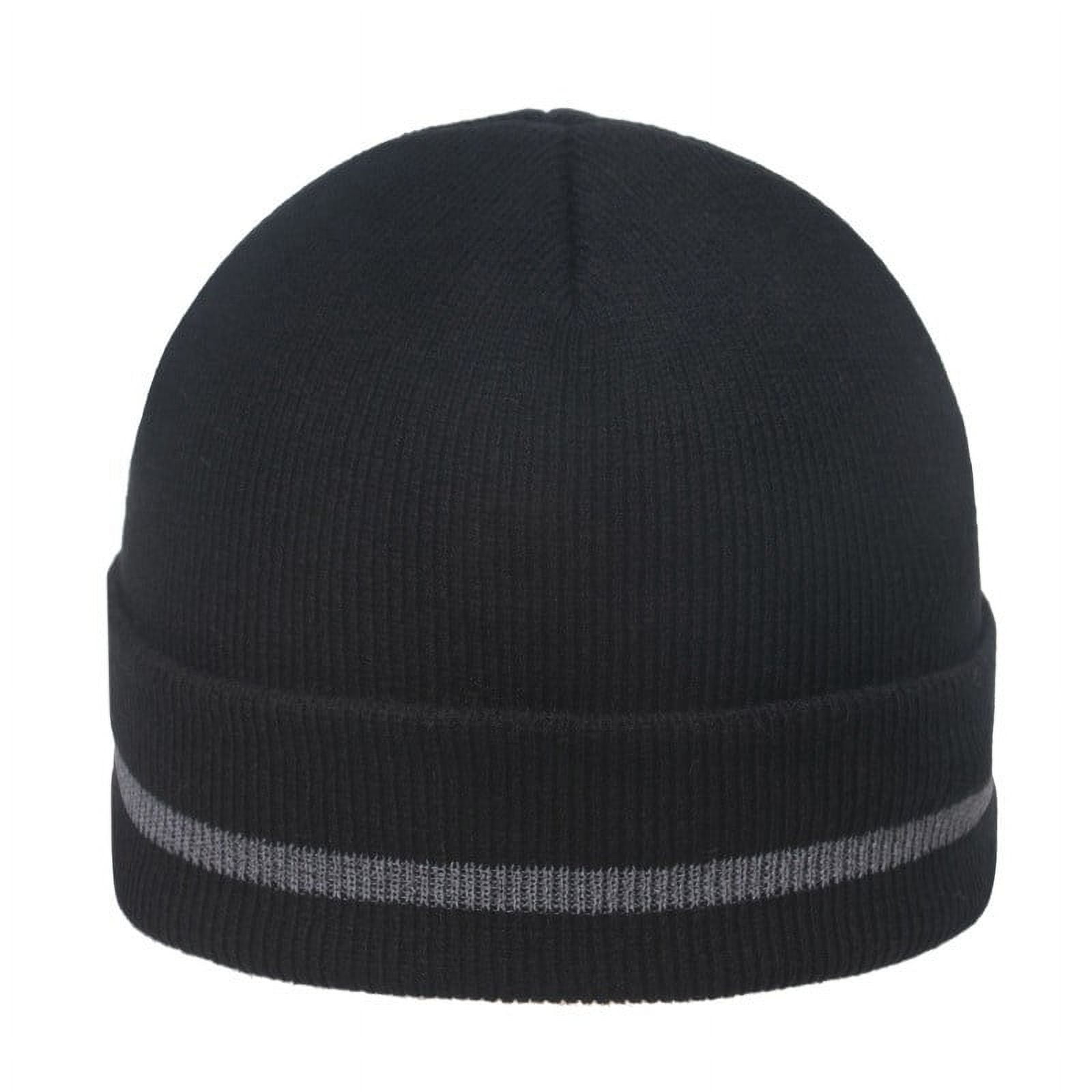 Adult Reflective Knit Beanie Hats Warm Winter Hats Headwear For Work ...