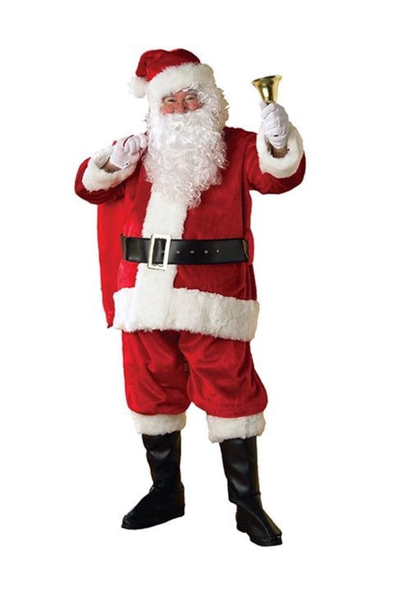 Adult Xxl Regency Plush Santa Suit - Size XX-LARGE
