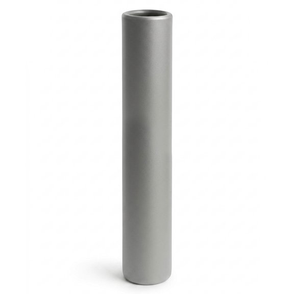 Adult Relay Baton for Track and Field, Durable, Lightweight, Non-Slip Running Baton with Safety-Optimized Smooth Edges for Relay Races, Training and Athletic Competitions, Silver, Pack of 1