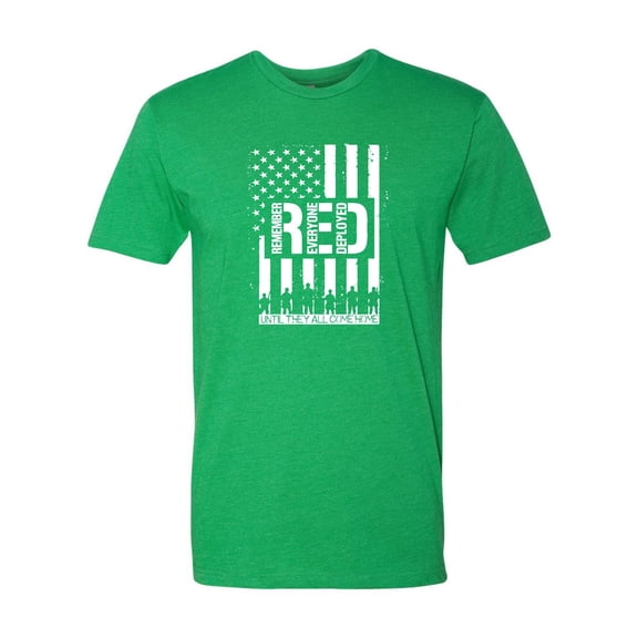 Adult Remember Everyone Deployed RED Friday Deluxe T-Shirt