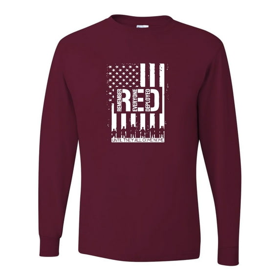 Adult Remember Everyone Deployed RED Friday Long Sleeve T-Shirt