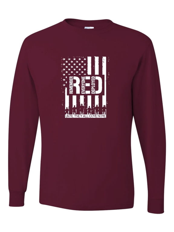 Adult Remember Everyone Deployed RED Friday Long Sleeve T-Shirt