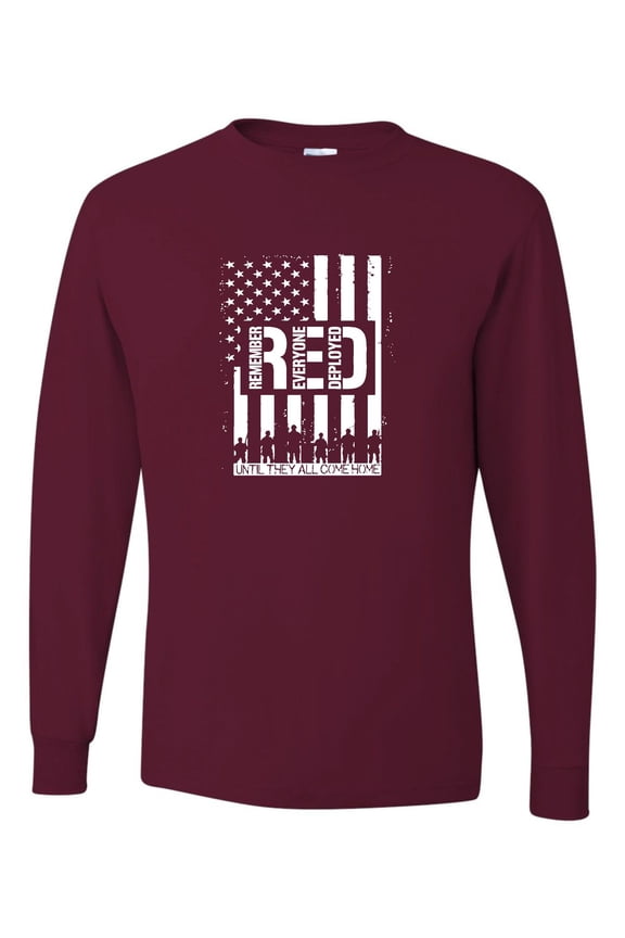Adult Remember Everyone Deployed RED Friday Long Sleeve T-Shirt