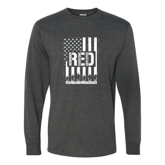 Adult Remember Everyone Deployed RED Friday Long Sleeve T-Shirt