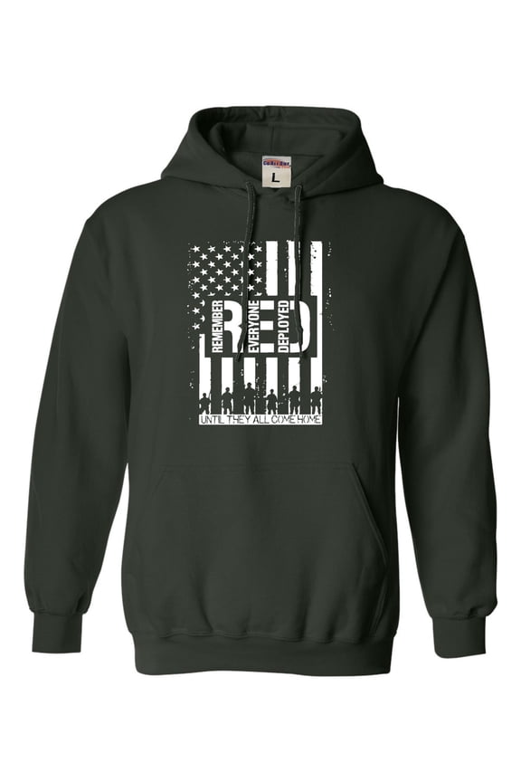Adult Remember Everyone Deployed RED Friday Sweatshirt Hoodie