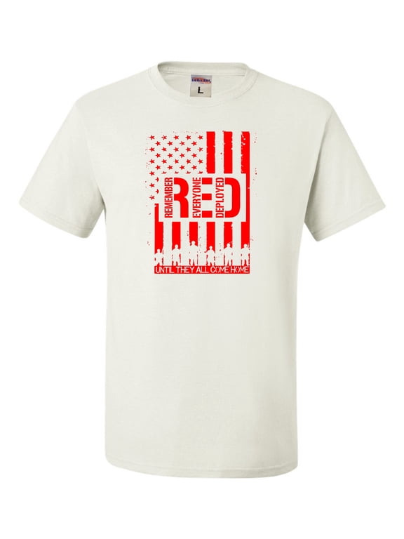Adult Remember Everyone Deployed RED Friday T-Shirt