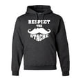 thumbnail image 1 of Adult Respect The Stache Mustache Sweatshirt Hoodie, 1 of 1