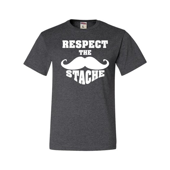 Adult Respect The Stache Mustache T-Shirt