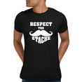 thumbnail image 1 of Adult Respect The Stache Mustache T-Shirt, 1 of 1