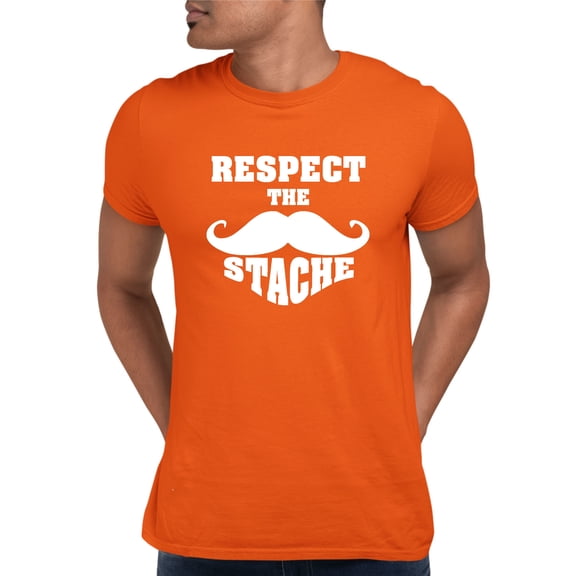 Adult Respect The Stache Mustache T-Shirt