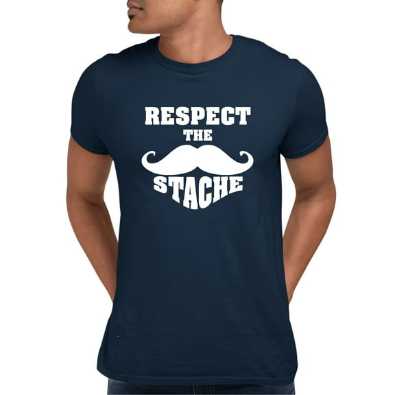 Adult Respect The Stache Mustache T-Shirt
