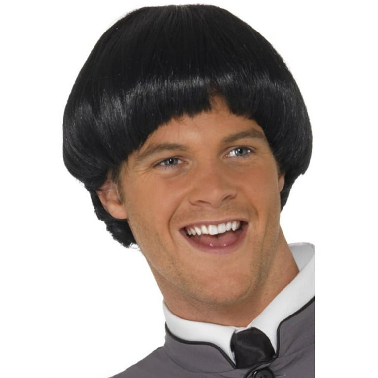 Swinging 60s Bowl Wig Adult Black Swinging 60s Bowl Wig Adult Black