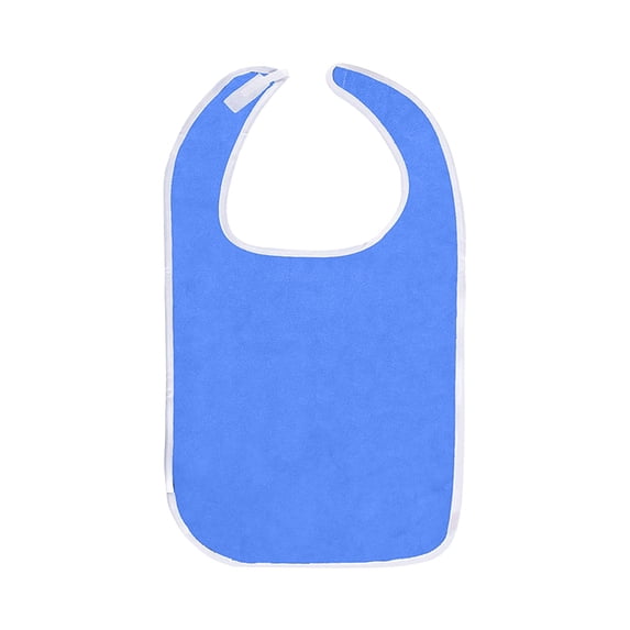 Adult Reusable Waterproof Bib for Men Women | Adjustable Cloth Clothing Protector with Hook & Loop Closure, Large Covering Area, Washable, Ideal for Meals and Caregiving