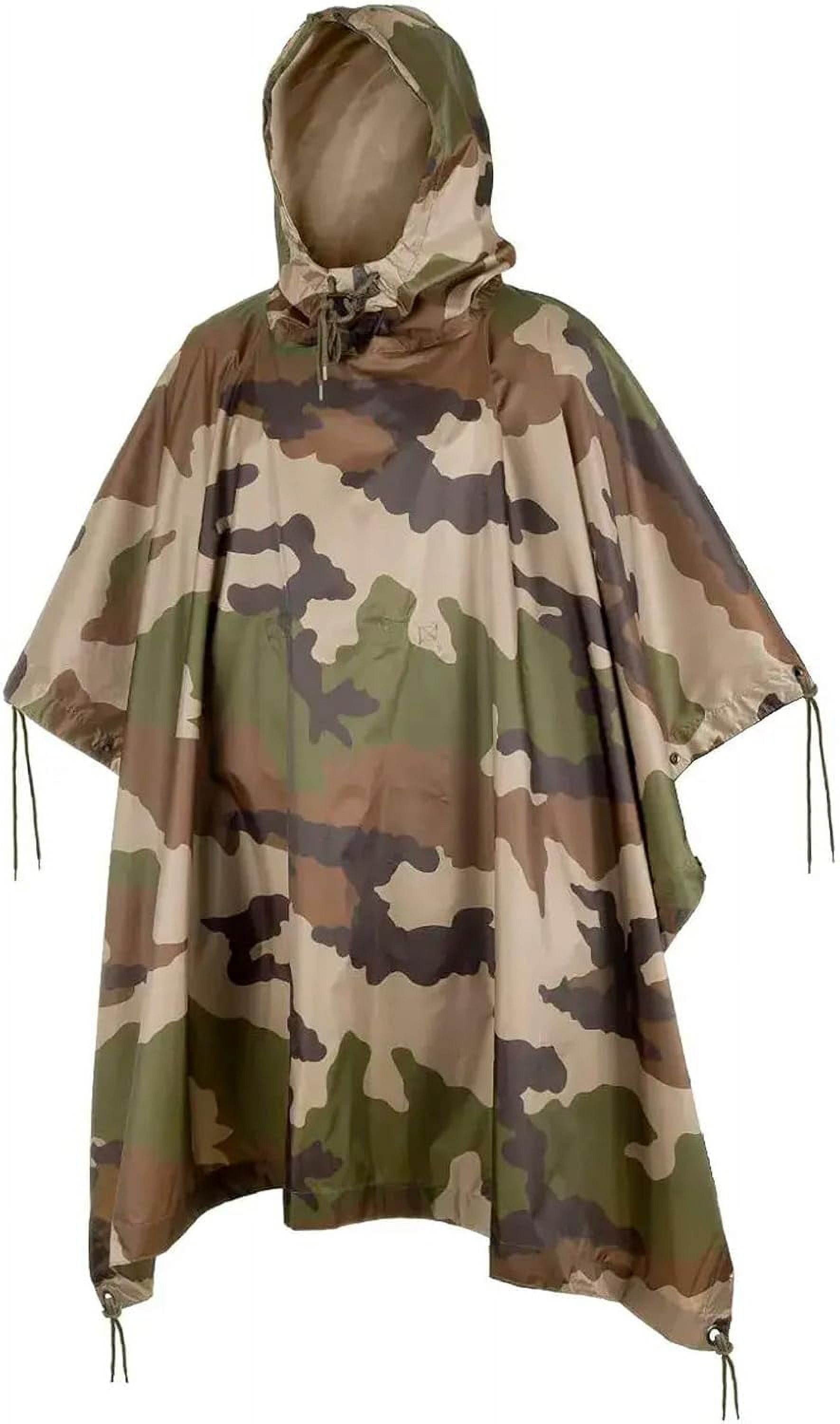 Adult Ripstop Wet Weather Lightweight Waterproof MultiUse Rain Poncho