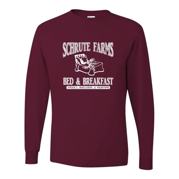 Adult Room Themes Schrute Farms Bed & Breakfast Long Sleeve T-Shirt