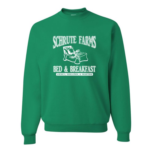 Adult Room Themes Schrute Farms Bed & Breakfast Sweatshirt Crewneck