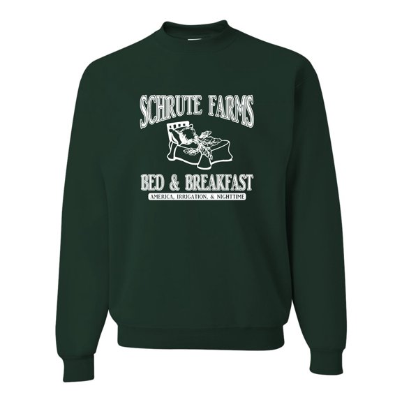 Adult Room Themes Schrute Farms Bed & Breakfast Sweatshirt Crewneck