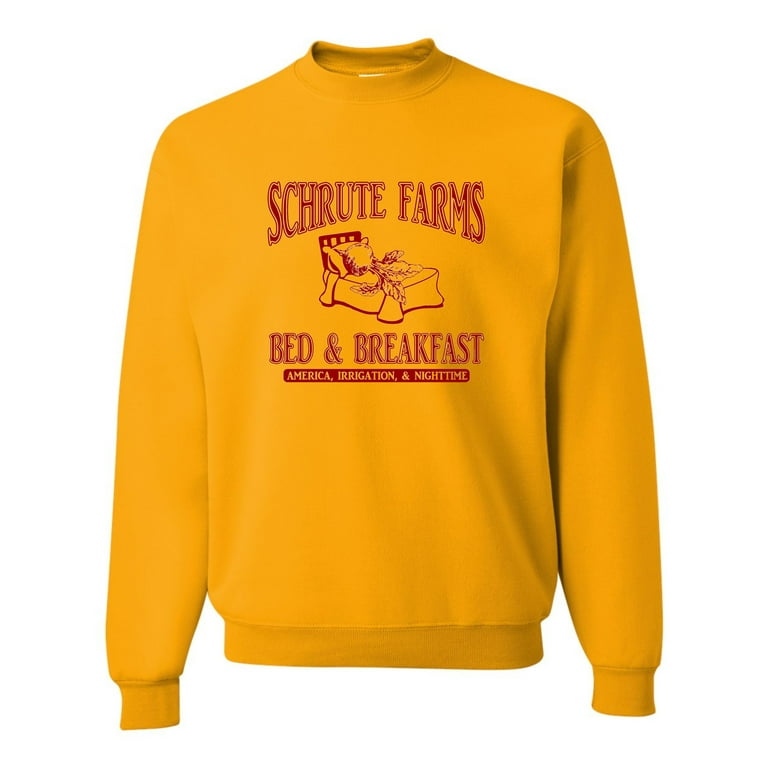 Adult Room Themes Schrute Farms Bed & Breakfast Sweatshirt ...