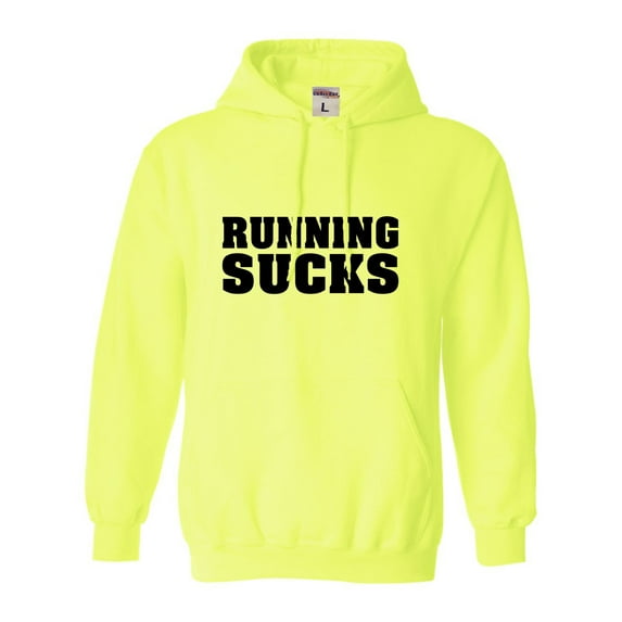 Adult Running Sucks Funny Work Out Gym Sweatshirt Hoodie