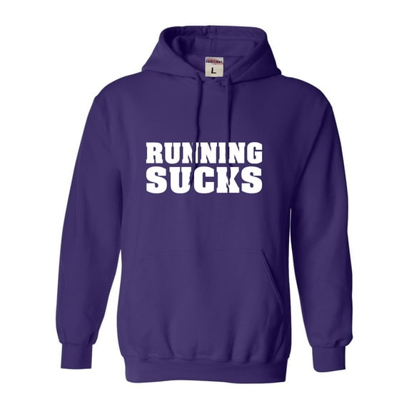 Adult Running Sucks Funny Work Out Gym Sweatshirt Hoodie
