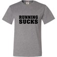 thumbnail image 1 of Adult Running Sucks Funny Work Out Gym T-Shirt, 1 of 1