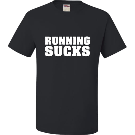 Youth Running Sucks Funny Work Out Gym T-Shirt