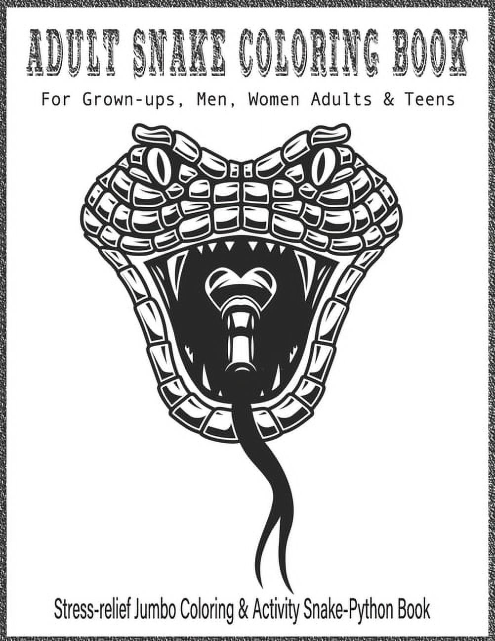 Coloring Page  Coloring pages, Snake coloring pages, Coloring books