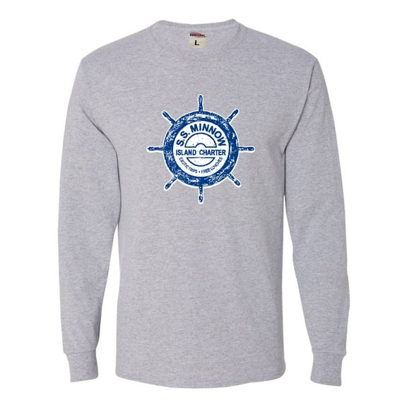 Adult SS Minnow Funny Retro Long Sleeve T-Shirt