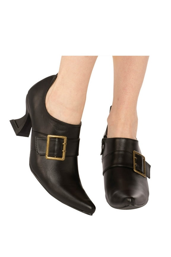 Witch Buckled Heeled Booties for Adults, Women's size 9