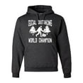 thumbnail image 1 of Adult Sasquatch Social Distancing World Champion Bigfoot Sweatshirt Hoodie, 1 of 1