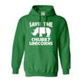 thumbnail image 1 of Adult Save The Chubby Unicorns Funny Rhino Sweatshirt Hoodie, 1 of 1